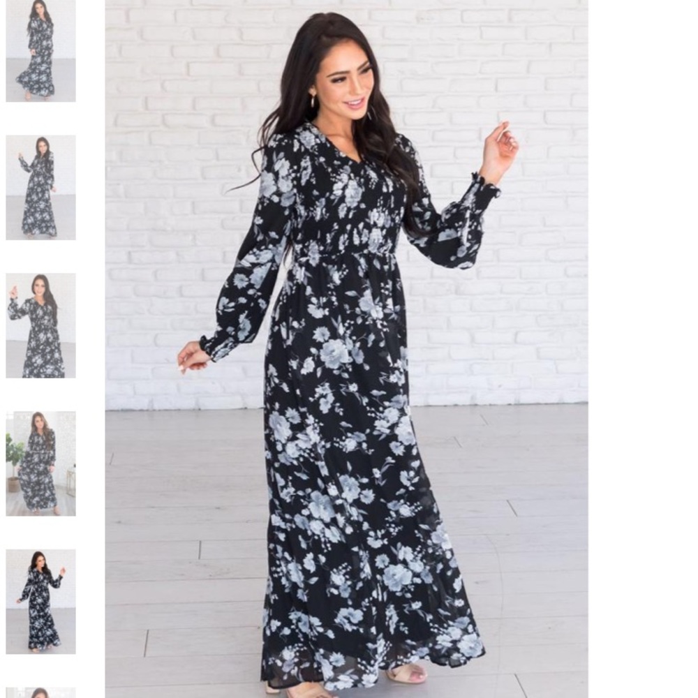 Orange creek NEESEES dresses long sleeve maxi M